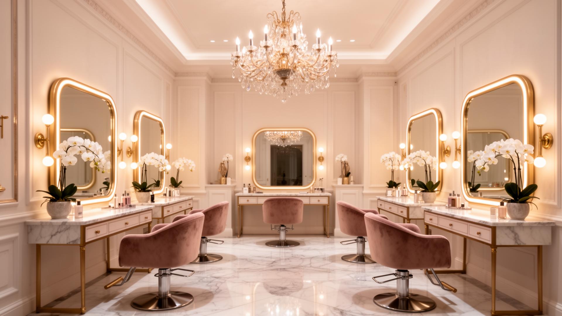 Luxury salon interior